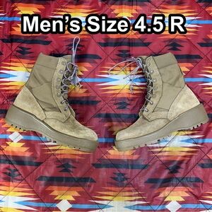 Army Hot Weather Coyote SPM1C1-13-D-1017 Vibram Sole Combat Boot Men’s Sz 4.5 R
